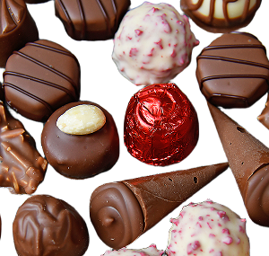 Hazelnut Praline Truffles